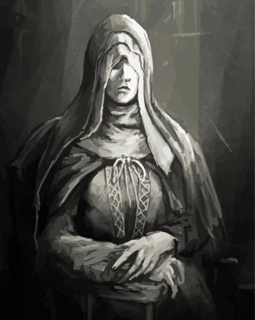 Black And White Sister Friede paint by number