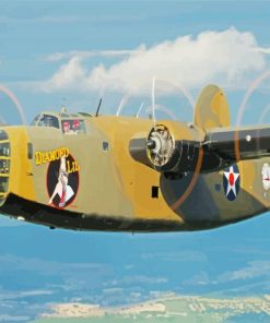 Bomber B 24 Liberator paint by number