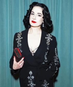 Classy Dita Von Teese paint by number