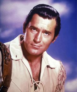 Clint Walker Actor paint by number