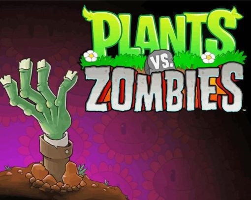 Cool Plants Vs Zombies Video Game paint by number