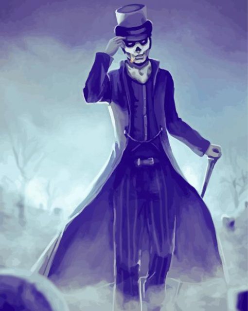 Creepy Baron Samedi paint by number