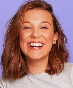 Cute Millie Bobby Brown paint by number