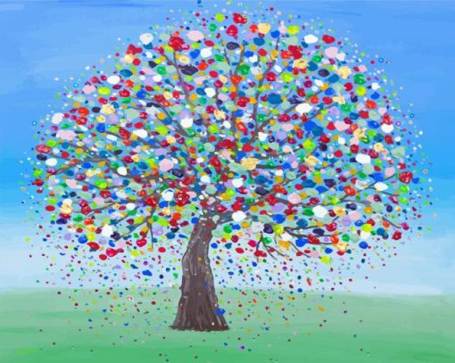 Energy Balancing Healing Tree paint by number