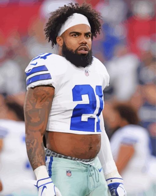 Ezekiel Elliott paint by number