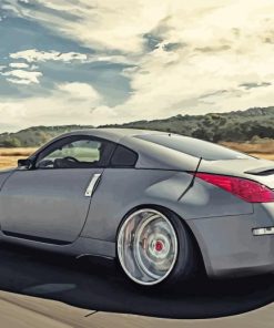 Fast Nissan 350Z On Road paint by number