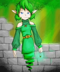 Saria Legend Of Zelda paint by number