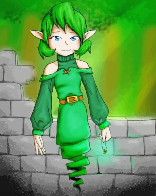 Saria Legend Of Zelda paint by number