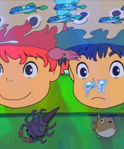 Fish Ponyo Cartoon paint by number