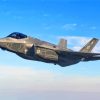 Flying F35 Jet paint by number