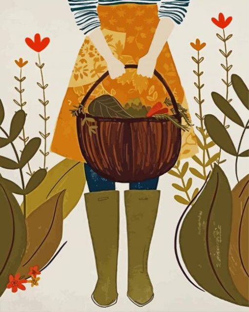 Gardener Woman paint by number