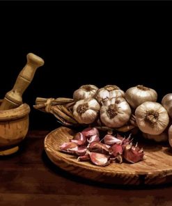 Garlic Still Life paint by number