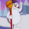 Happy Frosty The Snowman paint by number