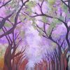 Jacaranda Path Side Art paint by number