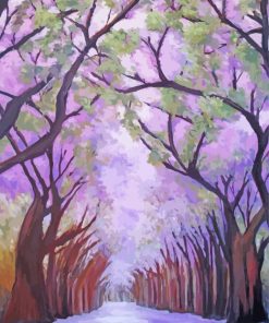 Jacaranda Path Side Art paint by number