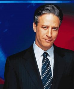 John Stewart American Comedian paint by number