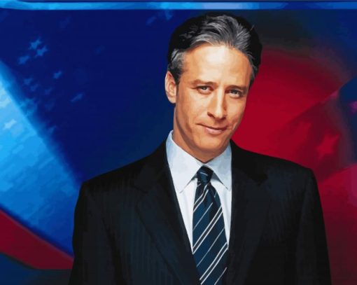 John Stewart American Comedian paint by number