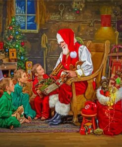 Magical Santas Workshop paint by number