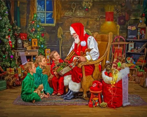 Magical Santas Workshop paint by number