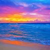 Mexico Ocean Sunset paint by number