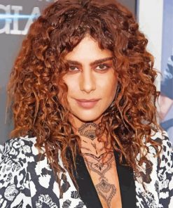 Nadia Hilker With Curly Hair paint by number