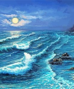 Ocean Night Art paint by number