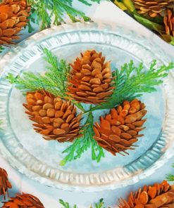 Pine Cones Art paint by number