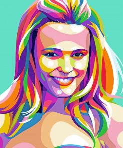 Pop Art Rachel McAdams paint by number