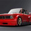 Red BMW E10 paint by number