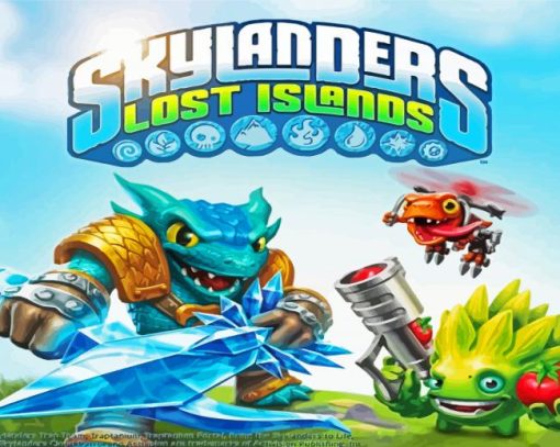 Skylanders Lost Islands paint by number