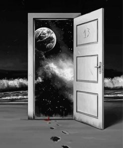 Space Open Door paint by number