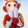 Speak No Bad Sock Monkey paint by number