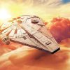 Star Wars Millennium Falcon paint by number