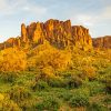 Superstition Mountains Arizona paint by number