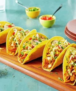 Taco Food paint by number