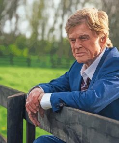 The Actor Robert Redford paint by number