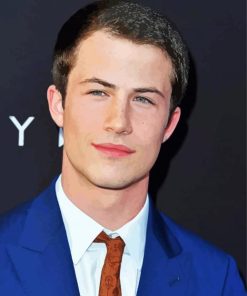 The Actor Dylan Minnette paint by number