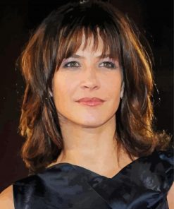 The Actress Sophie Marceau paint by number