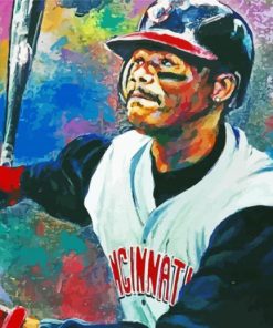 The Baseball Player Ken Griffey Jr paint by number