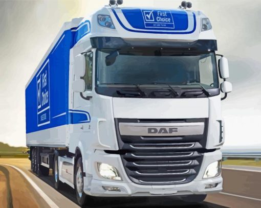 Trucks Daf paint by number