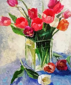 Tulip In Vase Art paint by number