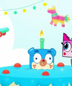 Unikitty Cartoon paint by number