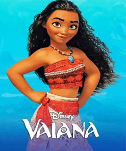 Vaiana Poster paint by number