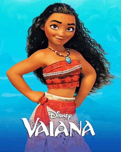 Vaiana Poster paint by number