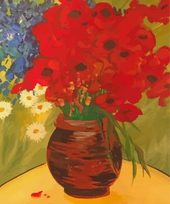 Van Gogh Daisies And Poppies paint by number