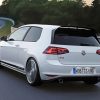 White Vw Golf On Road paint by number