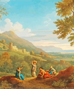 Women Classical Landscape paint by number