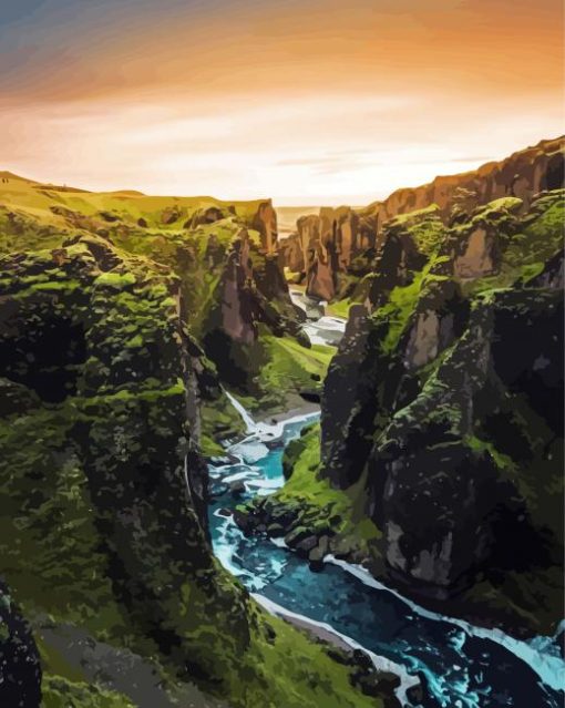 Wonderful Iceland Landscapes paint by number