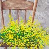 Yellow Flowers On The Chair paint by number