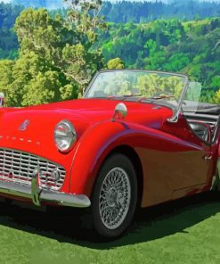 1958 Triumph TR3A Paint By Numbers